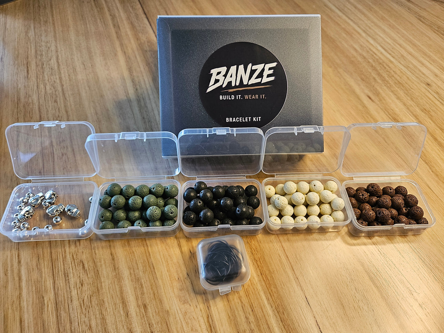 BANZE Premium Lava Stone Bracelet Kit