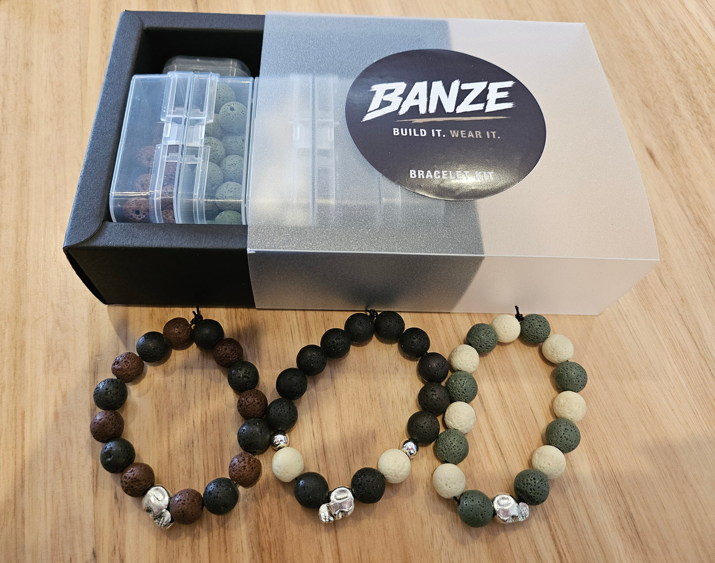 BANZE Premium Lava Stone Bracelet Kit
