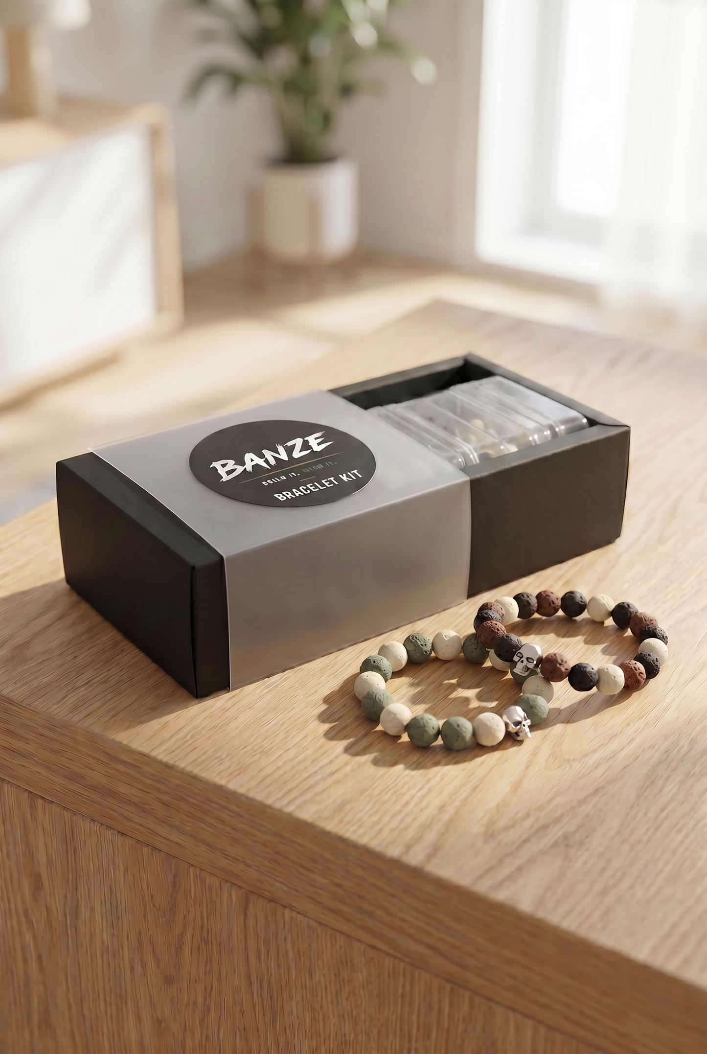 BANZE Premium Lava Stone Bracelet Kit