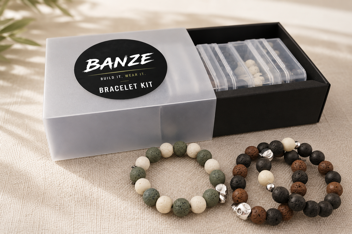 BANZE Premium Lava Stone Bracelet Kit